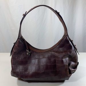 Couture Donald J Pilner Brown Leather Hobo Bag